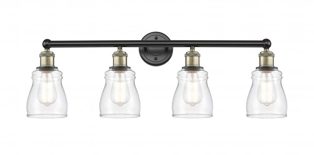 Ellery - 4 Light - 32 inch - Black Antique Brass - Bath Vanity Light