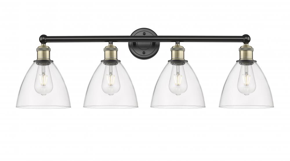 Bristol - 4 Light - 35 inch - Black Antique Brass - Bath Vanity Light