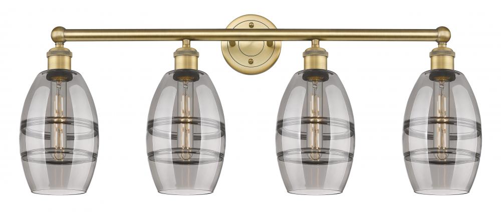 Vaz - 4 Light - 33 inch - Brushed Brass - Bath Vanity Light