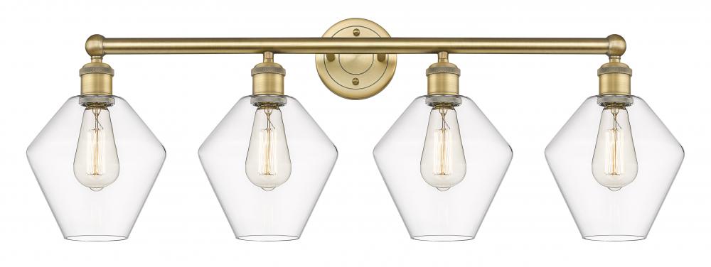 Cindyrella - 4 Light - 35 inch - Brushed Brass - Bath Vanity Light