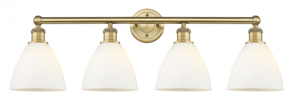 Bristol - 4 Light - 35 inch - Brushed Brass - Bath Vanity Light