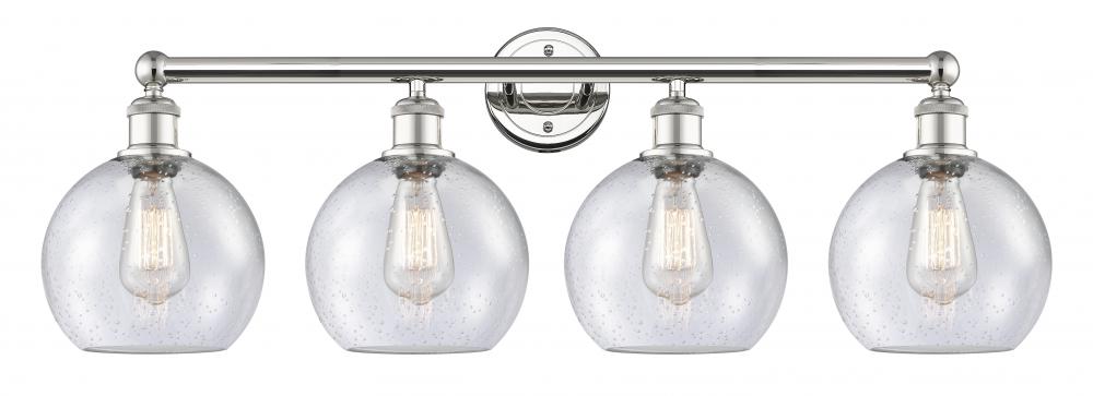 Athens - 4 Light - 35 inch - Polished Nickel - Bath Vanity Light