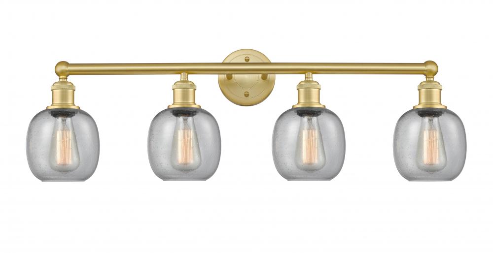 Belfast - 4 Light - 33 inch - Satin Gold - Bath Vanity Light