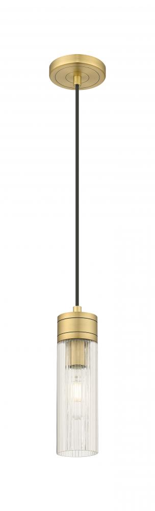 Boreas - 1 Light - 3 inch - Brushed Brass - Cord Hung - Mini Pendant