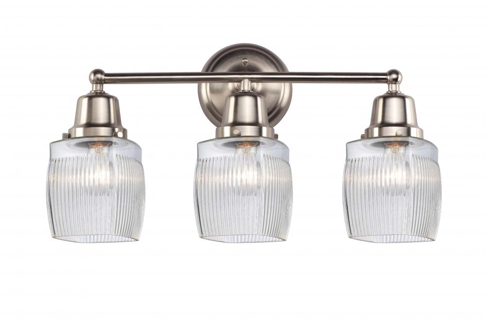 Colton - 3 Light - 22 inch - Brushed Satin Nickel - Bath Vanity Light