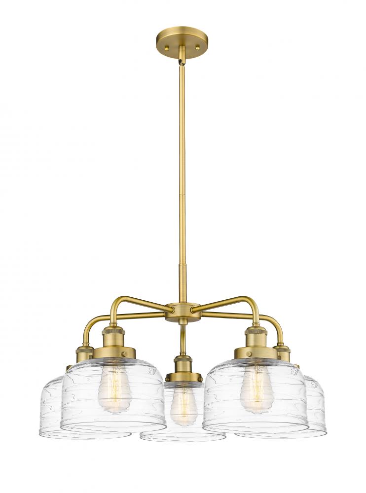 Bell - 5 Light - 26 inch - Brushed Brass - Chandelier