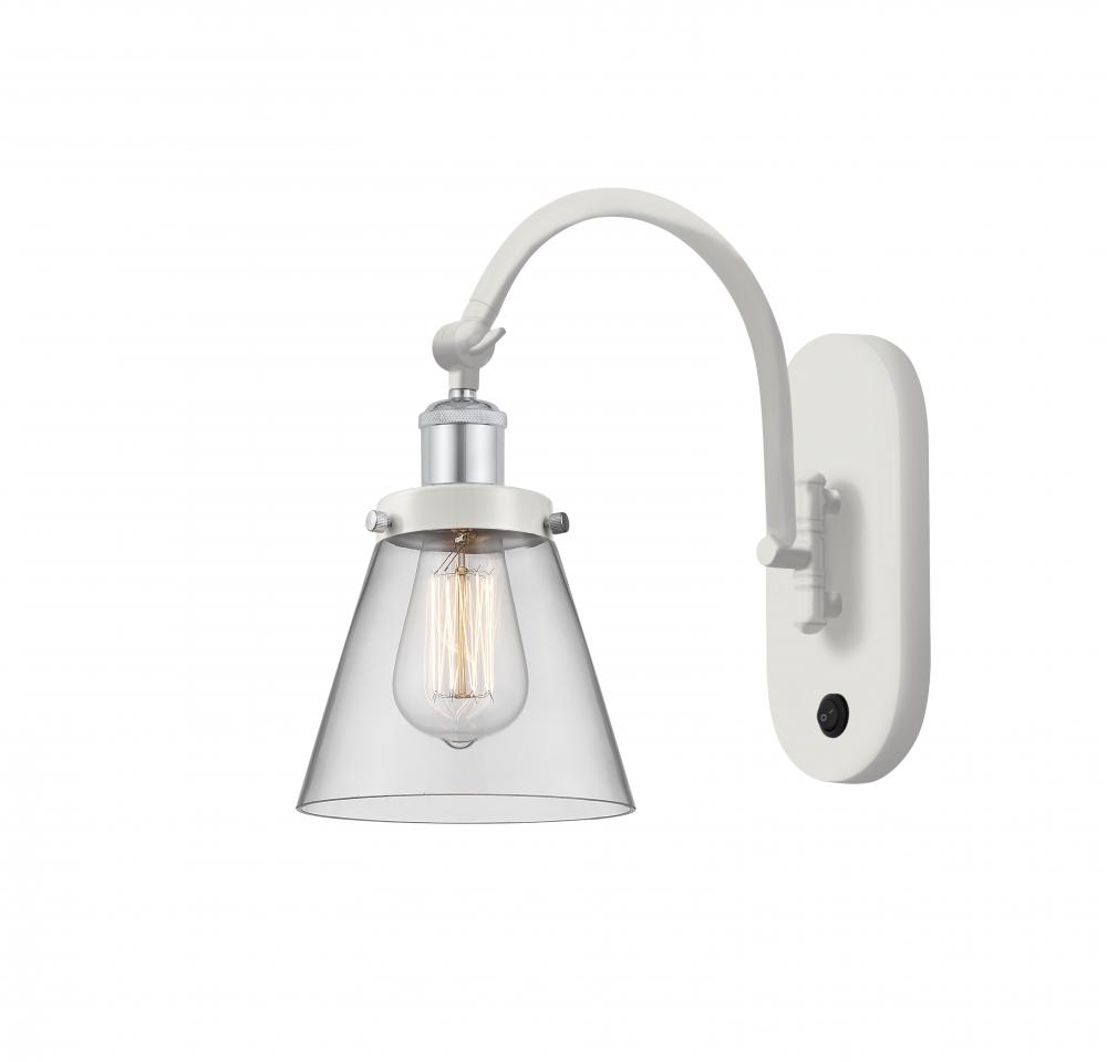 Cone - 1 Light - 6 inch - White Polished Chrome - Sconce