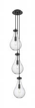 Innovations Lighting 103-451-1P-BK-G451-7CL - Owego - 3 Light - 7 inch - Matte Black - Multi Pendant