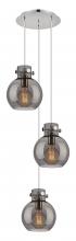 Innovations Lighting 113-410-1PS-PN-G410-8SM - Newton Sphere - 3 Light - 16 inch - Polished Nickel - Cord hung - Multi Pendant