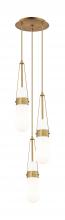 Innovations Lighting 113-452-1P-BB-G452-4GWH - Milan - 3 Light - 12 inch - Brushed Brass - Multi Pendant