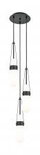 Innovations Lighting 113-452-1P-BK-G452-4GWH - Milan - 3 Light - 12 inch - Matte Black - Multi Pendant