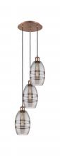 Innovations Lighting 113B-3P-AC-G557-6SM - Vaz - 3 Light - 12 inch - Antique Copper - Cord hung - Multi Pendant