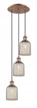 Innovations Lighting 113B-3P-AC-G559-5ME - Bridal Veil - 3 Light - 12 inch - Antique Copper - Cord Hung - Multi Pendant