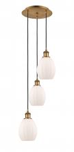 Innovations Lighting 113B-3P-BB-G81 - Eaton - 3 Light - 12 inch - Brushed Brass - Cord Hung - Multi Pendant