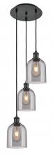 Innovations Lighting 113B-3P-BK-G558-6SM - Bella - 3 Light - 12 inch - Matte Black - Cord hung - Multi Pendant