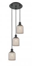 Innovations Lighting 113B-3P-BK-G559-5ME - Bridal Veil - 3 Light - 12 inch - Matte Black - Cord Hung - Multi Pendant