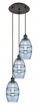 Innovations Lighting 113B-3P-OB-G557-6BL - Vaz - 3 Light - 12 inch - Oil Rubbed Bronze - Cord hung - Multi Pendant