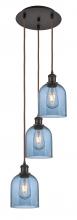 Innovations Lighting 113B-3P-OB-G558-6BL - Bella - 3 Light - 12 inch - Oil Rubbed Bronze - Cord hung - Multi Pendant