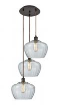 Innovations Lighting 113B-3P-OB-G92-L - Fenton - 3 Light - 18 inch - Oil Rubbed Bronze - Cord Hung - Multi Pendant