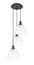 Innovations Lighting 113B-3P-OB-GBD-92 - Bristol - 3 Light - 16 inch - Oil Rubbed Bronze - Cord Hung - Multi Pendant