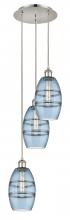 Innovations Lighting 113B-3P-PN-G557-6BL - Vaz - 3 Light - 12 inch - Polished Nickel - Cord hung - Multi Pendant