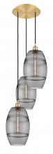 Innovations Lighting 113B-3P-SG-G557-8SM - Vaz - 3 Light - 15 inch - Satin Gold - Cord hung - Multi Pendant