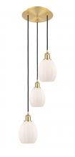 Innovations Lighting 113B-3P-SG-G81 - Eaton - 3 Light - 12 inch - Satin Gold - Cord Hung - Multi Pendant