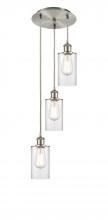 Innovations Lighting 113B-3P-SN-G802 - Clymer - 3 Light - 10 inch - Brushed Satin Nickel - Cord Hung - Multi Pendant