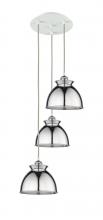 Innovations Lighting 113B-3P-WPC-M14-PC - Adirondack - 3 Light - 15 inch - White Polished Chrome - Cord hung - Multi Pendant