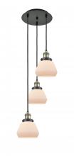 Innovations Lighting 113F-3P-BAB-G171 - Fulton - 3 Light - 14 inch - Black Antique Brass - Cord hung - Multi Pendant