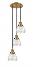 Innovations Lighting 113F-3P-BB-G172 - Fulton - 3 Light - 14 inch - Brushed Brass - Cord hung - Multi Pendant