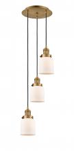 Innovations Lighting 113F-3P-BB-G51 - Cone - 3 Light - 12 inch - Brushed Brass - Cord hung - Multi Pendant