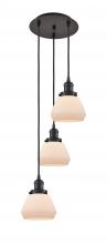 Innovations Lighting 113F-3P-OB-G171 - Fulton - 3 Light - 14 inch - Oil Rubbed Bronze - Cord hung - Multi Pendant