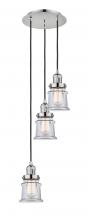 Innovations Lighting 113F-3P-PN-G182S - Canton - 3 Light - 12 inch - Polished Nickel - Cord hung - Multi Pendant