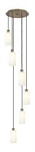 Innovations Lighting 116B-6P-BB-G434-7WH - Crown Point - 6 Light - 16 inch - Brushed Brass - Multi Pendant