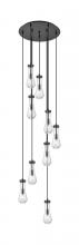 Innovations Lighting 119-451-1P-BK-G451-4SDY - Owego - 9 Light - 19 inch - Brushed Matte Black - Multi Pendant