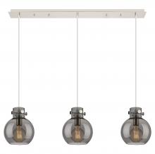 Innovations Lighting 123-410-1PS-PN-G410-8SM - Newton Sphere - 3 Light - 40 inch - Polished Nickel - Cord hung - Linear Pendant