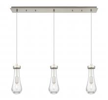 Innovations Lighting 123-451-1P-SN-G451-4SDY - Owego - 3 Light - 37 inch - Brushed Satin Nickel - Linear Pendant