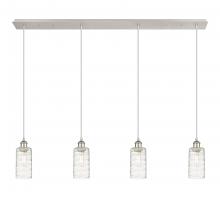 Innovations Lighting 124B-4P-PN-G434-7DE - Crown Point - 4 Light - 49 inch - Polished Nickel - Linear Pendant