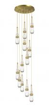 Innovations Lighting 126-452-1P-BB-G452-4CL - Milan - 12 Light - 24 inch - Brushed Brass - Multi Pendant