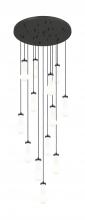 Innovations Lighting 132BK-451-1P-BK-G451-4GWH - Owego - 13 Light - 32 inch - Brushed Matte Black - Multi Pendant