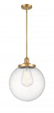 Innovations Lighting 201S-SG-G204-14 - Beacon - 1 Light - 14 inch - Satin Gold - Stem Hung - Pendant