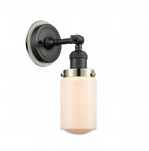 Innovations Lighting 203BK-BPPN-HRPN-G311 - Dover - 1 Light - 5 inch - Matte Black - Sconce