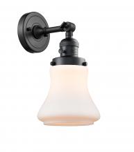 Innovations Lighting 203SW-BK-G191 - Bellmont - 1 Light - 7 inch - Matte Black - Sconce