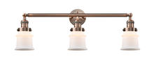 Innovations Lighting 205-AC-G181S - Canton - 3 Light - 30 inch - Antique Copper - Bath Vanity Light