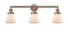 Innovations Lighting 205-AC-G61 - Cone - 3 Light - 30 inch - Antique Copper - Bath Vanity Light