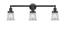 Innovations Lighting 205-OB-G182S - Canton - 3 Light - 30 inch - Oil Rubbed Bronze - Bath Vanity Light