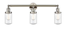 Innovations Lighting 205-PN-G314 - Dover - 3 Light - 31 inch - Polished Nickel - Bath Vanity Light