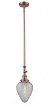 Innovations Lighting 206-AC-G165 - Geneseo - 1 Light - 7 inch - Antique Copper - Stem Hung - Mini Pendant