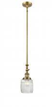 Innovations Lighting 206-BB-G302 - Colton - 1 Light - 6 inch - Brushed Brass - Stem Hung - Mini Pendant